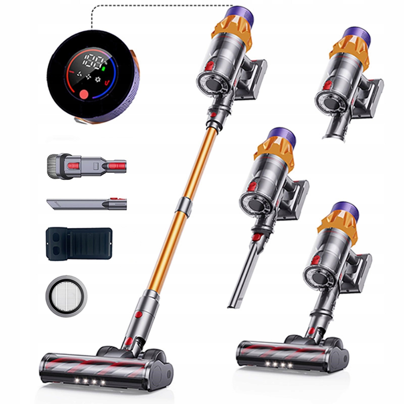 Blossom V18 Cordless Vacuum Cleaner 50000PA 550W Upright Handheld