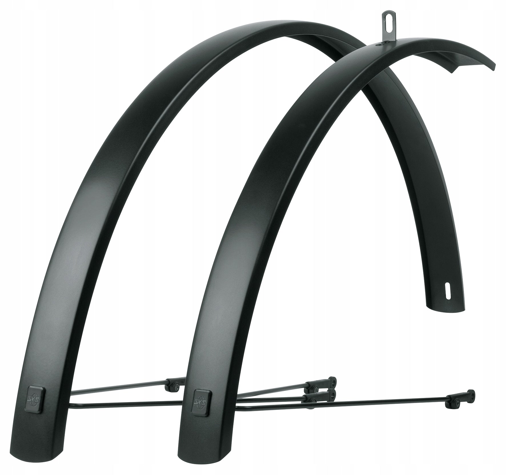 Satz Fahrradplatten 28" SKS Edge AL 46mm, Aluminium, schwarz 