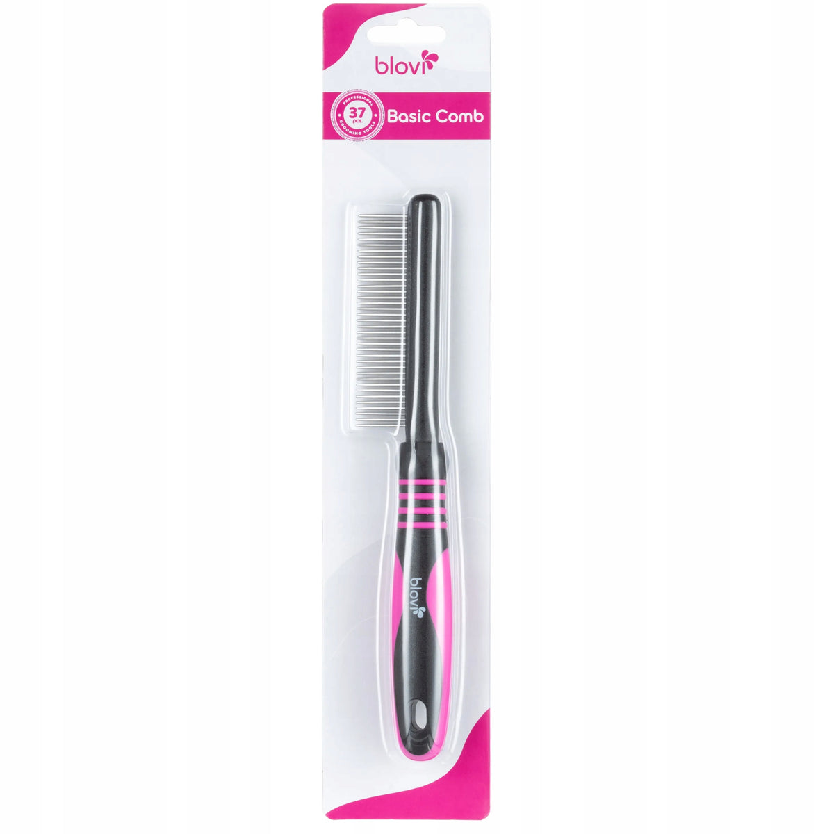 Blovi Basic Comb - dog and cat comb, 37 pins with dense spacing Packaging status original