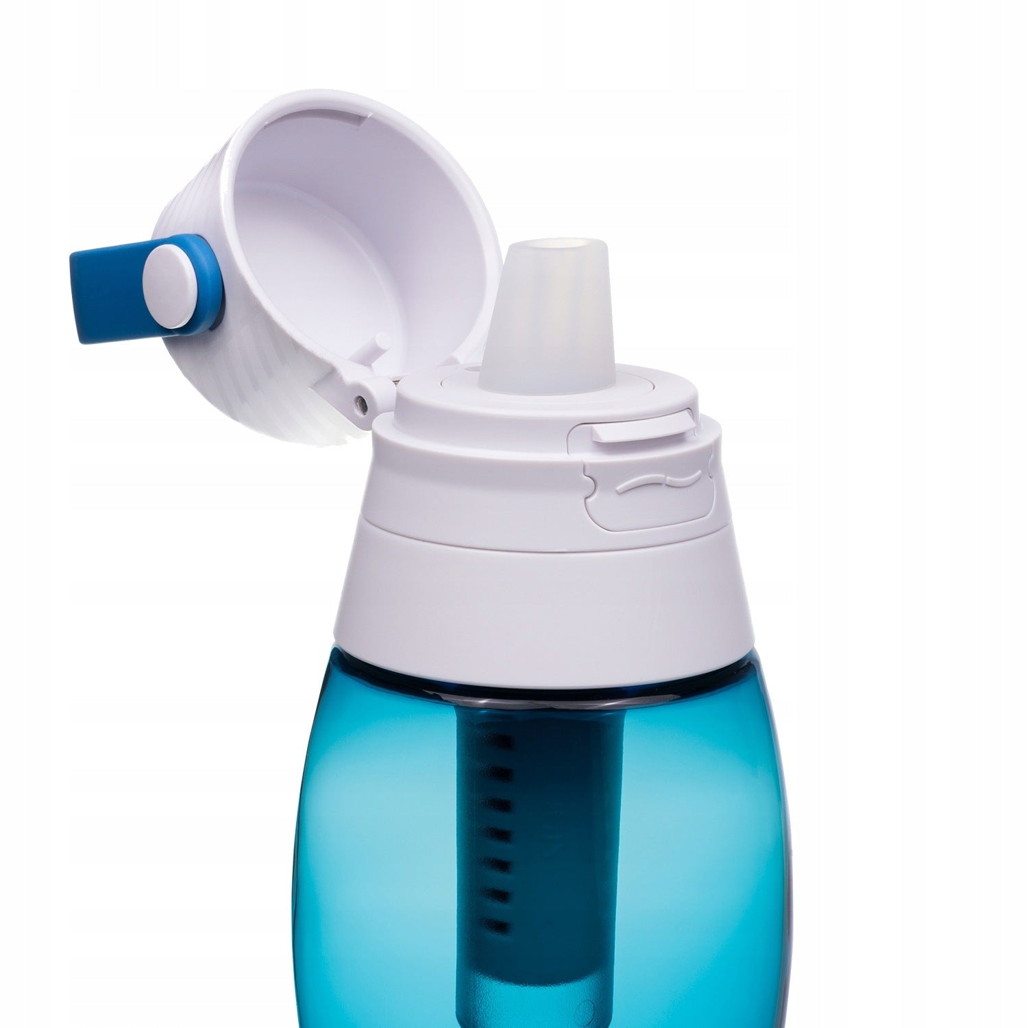 Blue Aqua&Go Water Filter Bottle with Carbon Filter 750ml Model Aqua&Go
