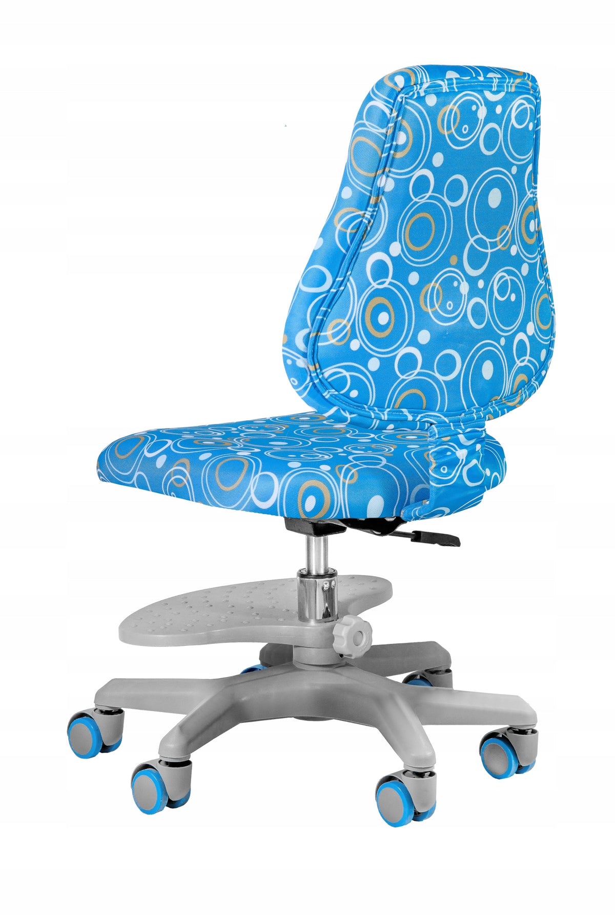 Blue BETTY Swivel Chair for Baby Fabric Learning Chair