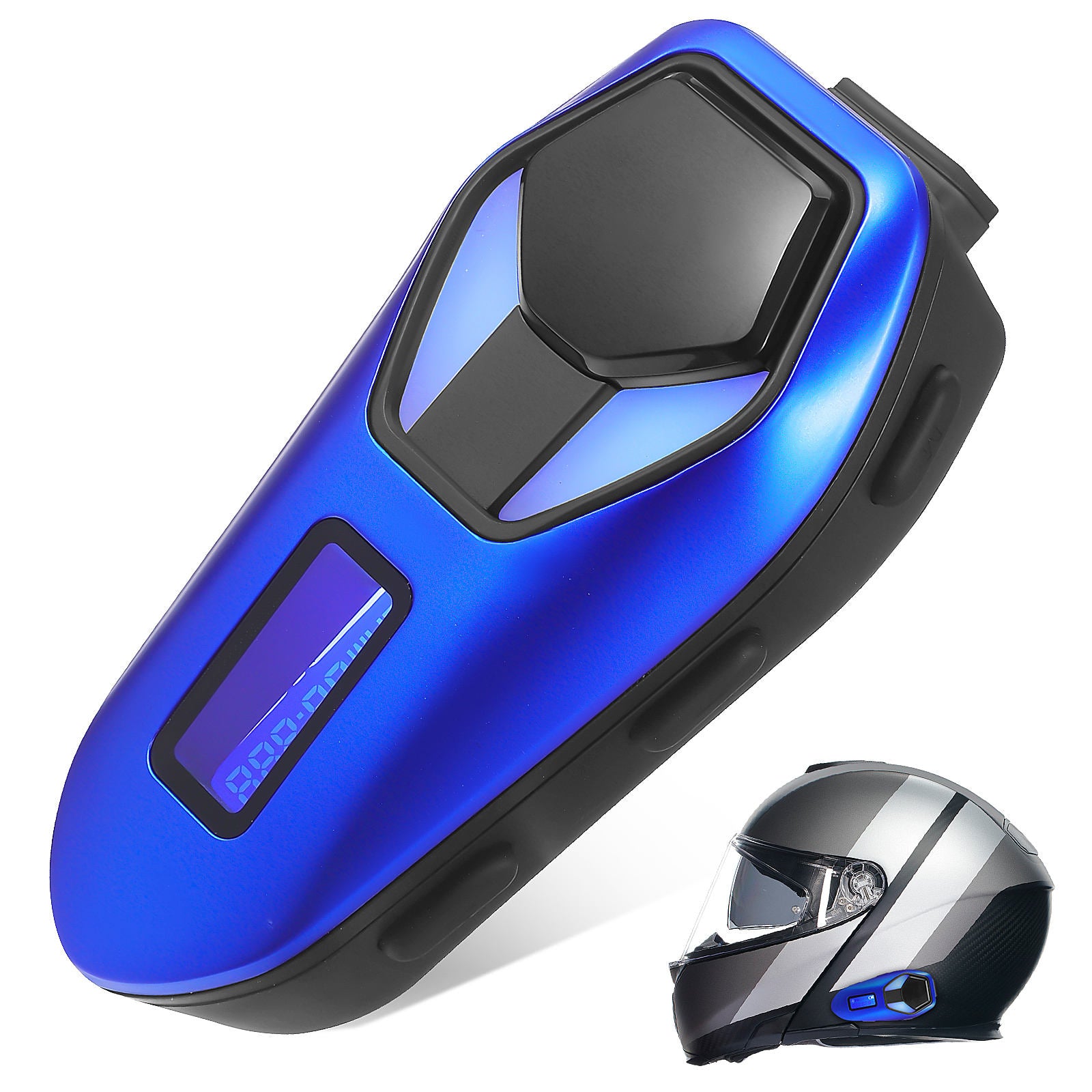 Blue Cordless Helmet Headphone for Clear Two-Way Communication Manufacturer no brand