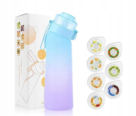 Blue Flavoured Water Bottle 650ml With 7 Fragrance Rings