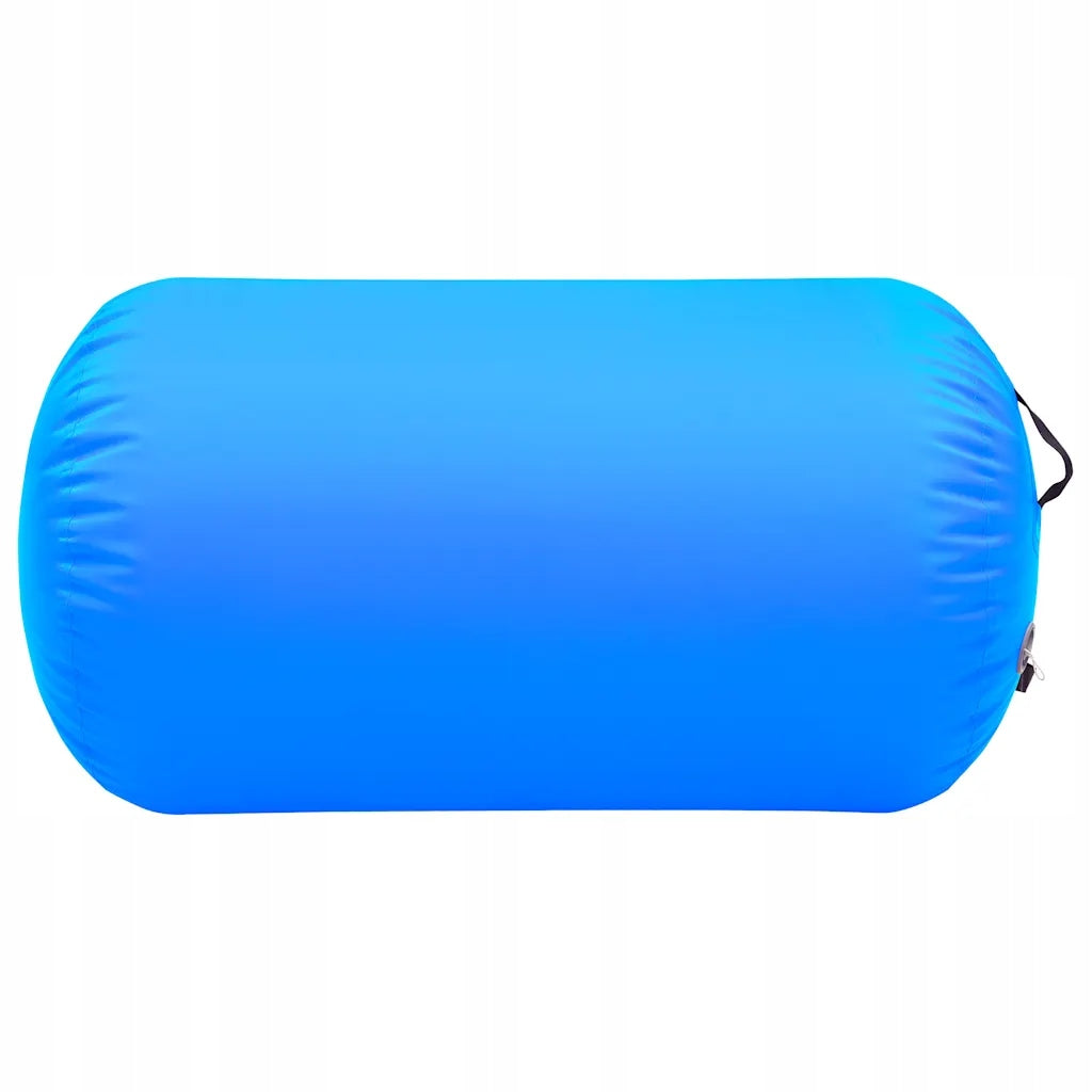 Blue PVC Exercise Roller 100x60cm with Foot Pump, Anti Slip Packaging status original
