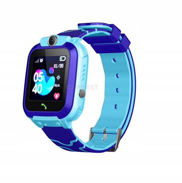 Blue Smartwatch for Kids with GPS Locator, Camera and SOS