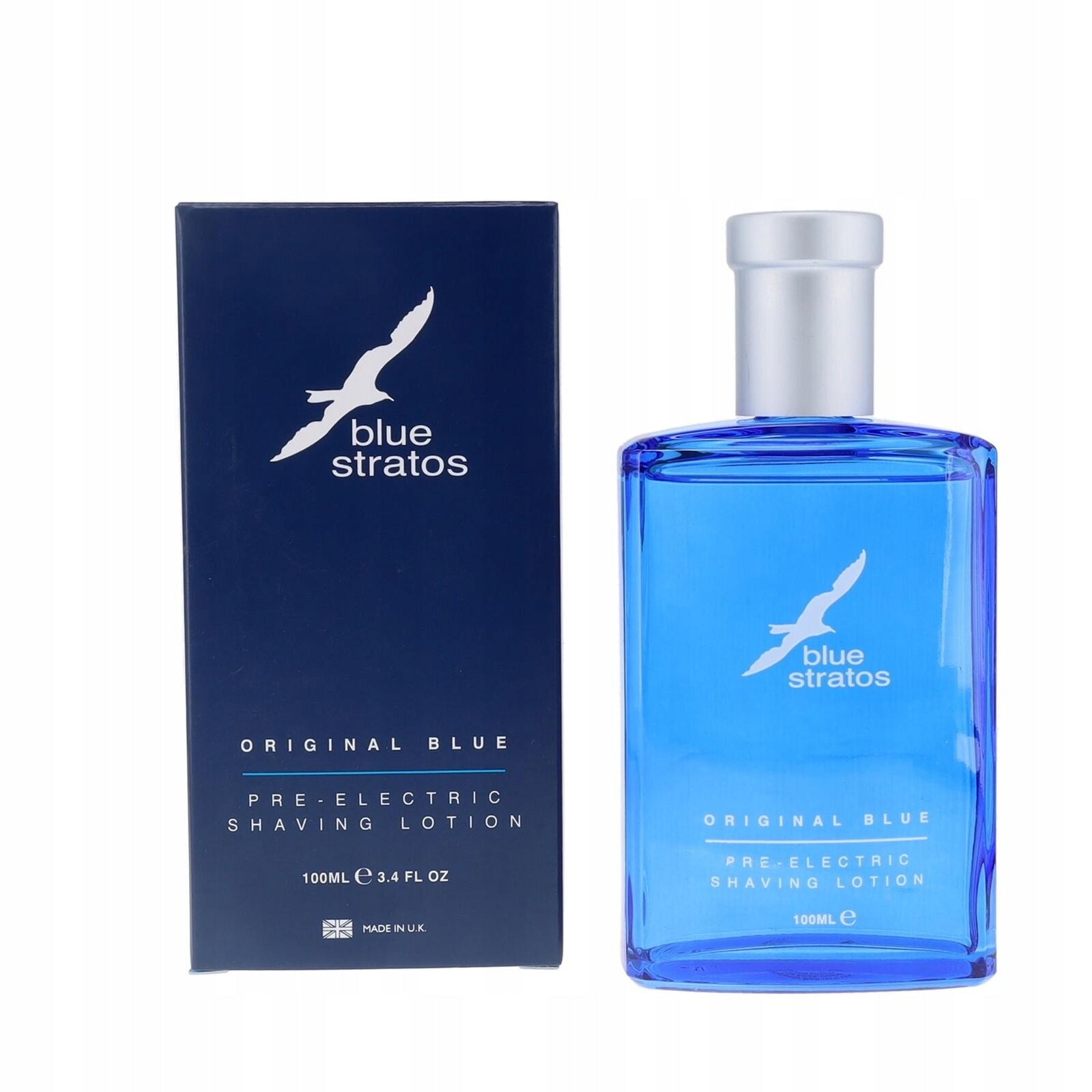 Blue Stratos Original Blue Aftershave Lotion 100ml Shaving Lotion Packaging volume 100 ml