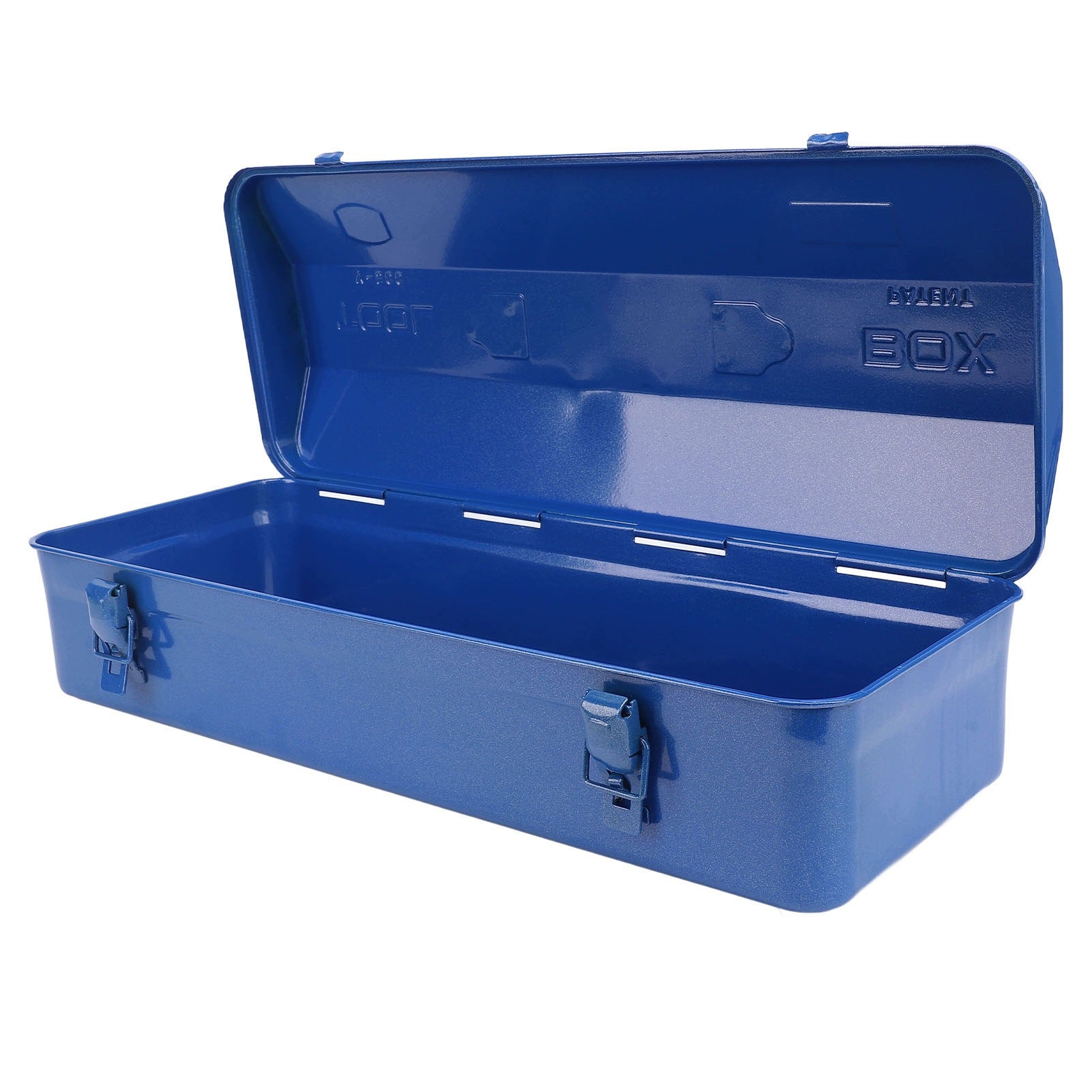 Blue Tool Box Metal Construction With Large QI Brand no brand