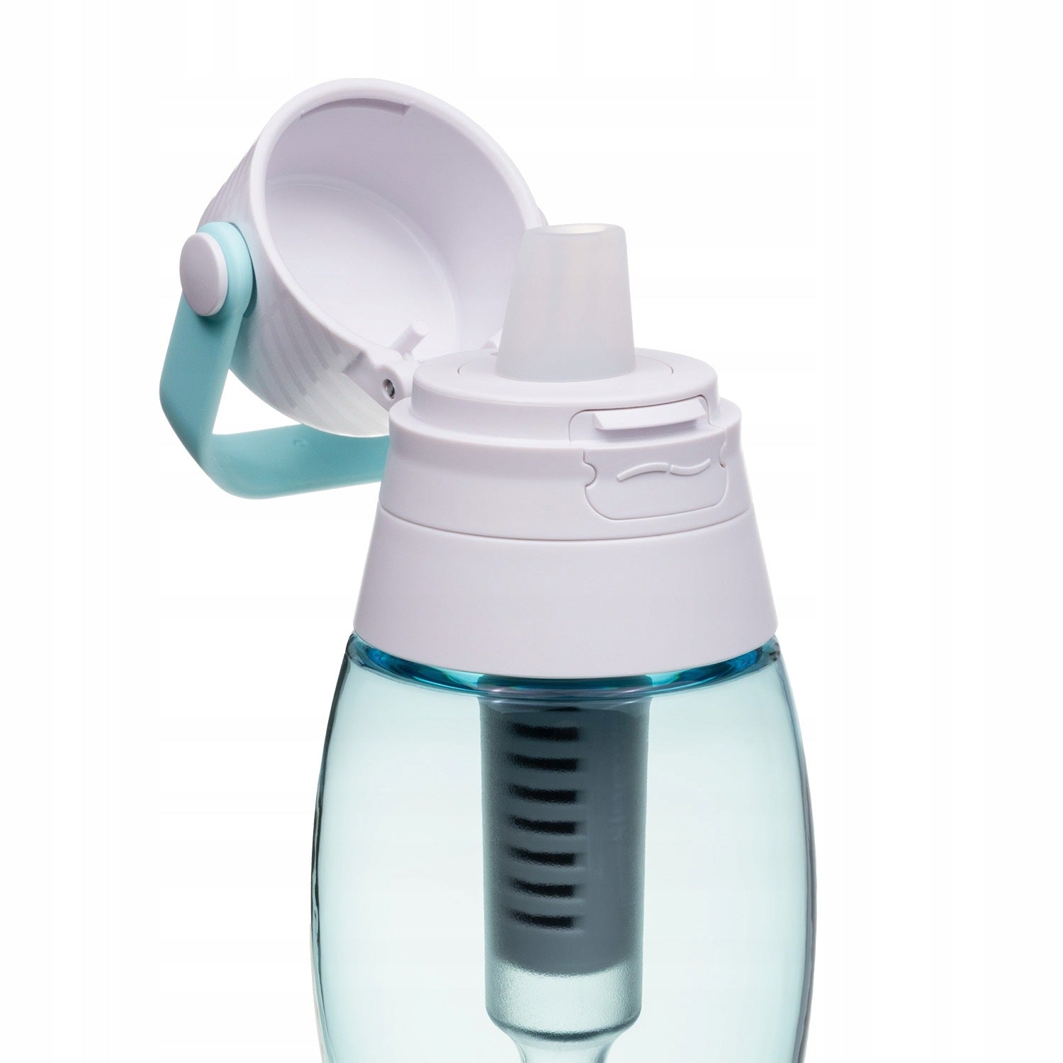 Blue Water Filter Bottle with Carbon Filter Aqua&Go 750ml Model Aqua&Go