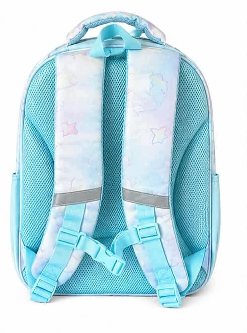 Blue backpack with ponytail Packaging status original