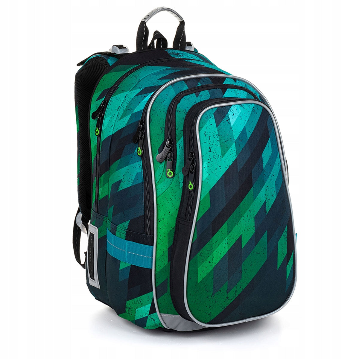 Blue-green school backpack Topgal LYNN 23018