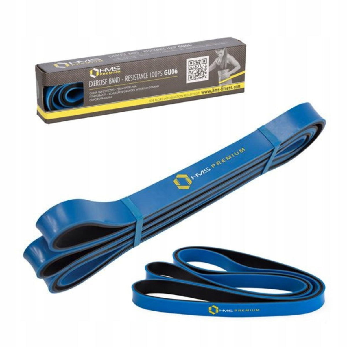 Blue resistance rubber 13,5-27 kg training for exercise HMS GU06