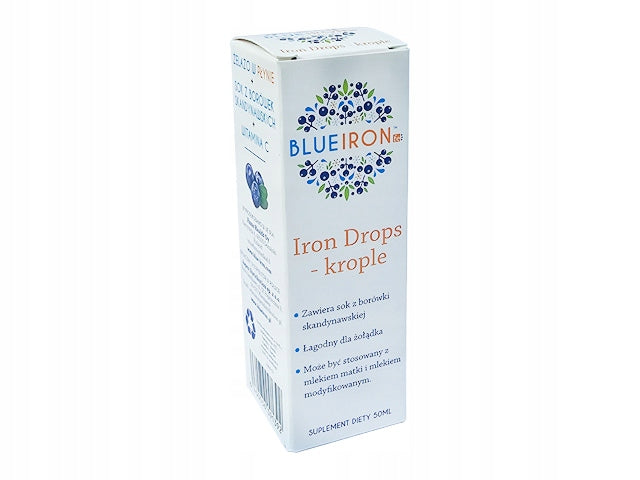 BlueIron Drops - IRON LIQUID oral drops 50ml