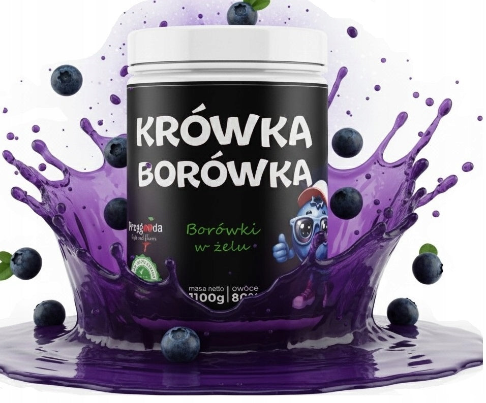 Blueberries in gel without sugar 1100g Przygoda LOW CARB, KETO OK Dietary FIT