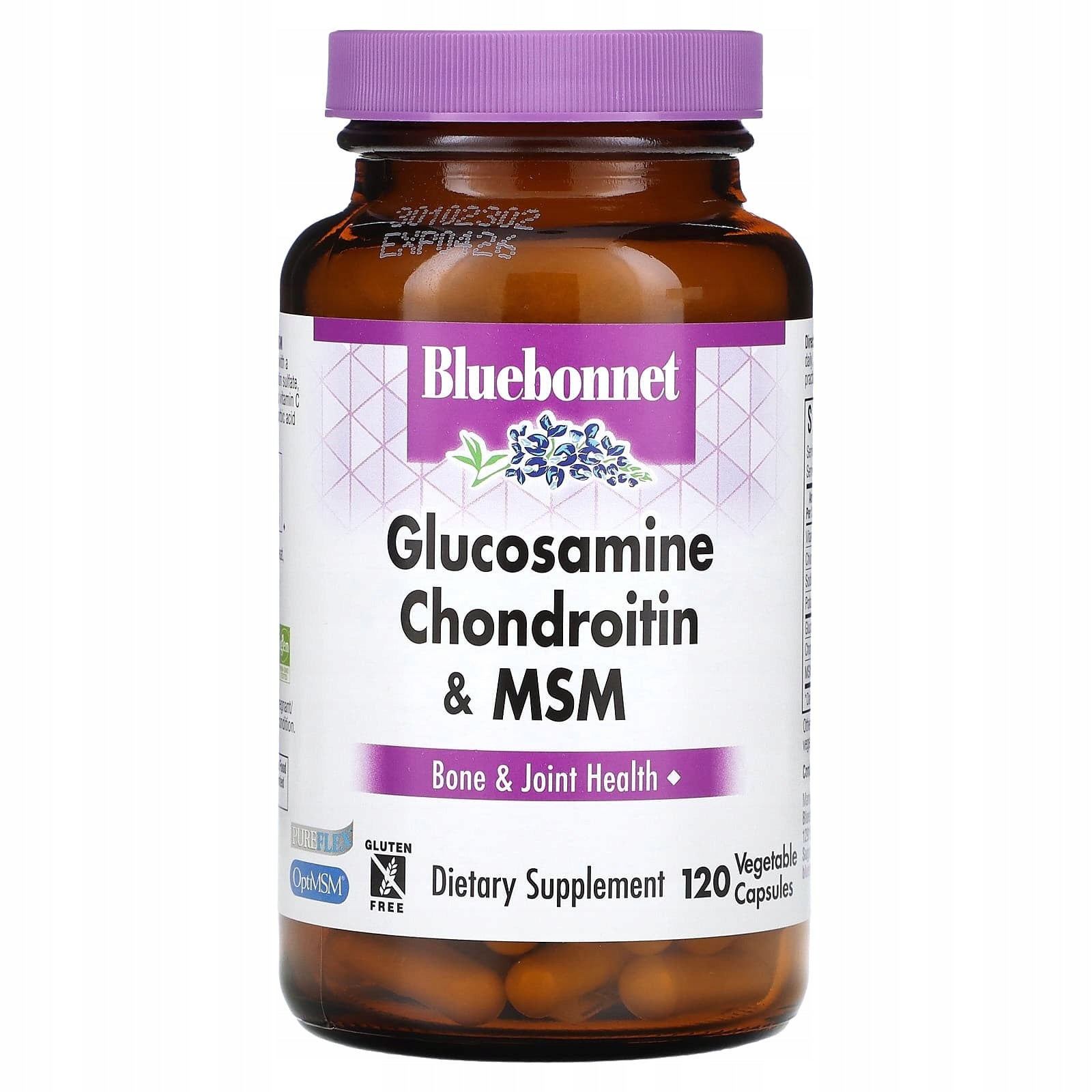 Bluebonnet Nutrition, Glucosamine, Chondroitin and MSM, 120 vegetable capsules