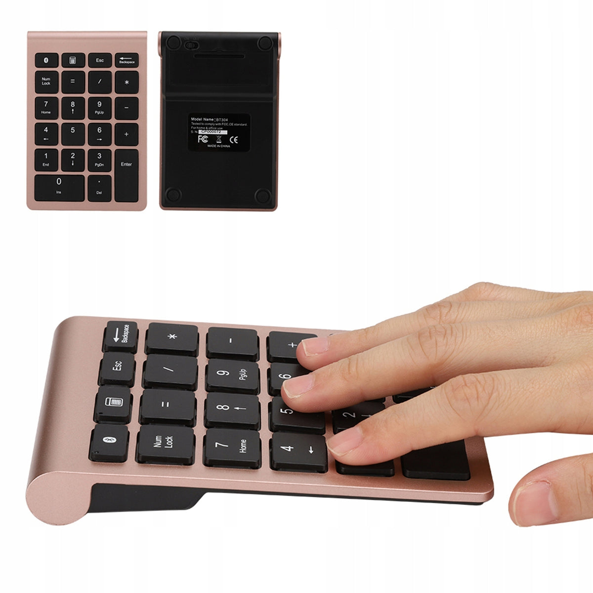 Bluetooth 5.0 BT304 Wireless Numeric Keyboard Packaging status original