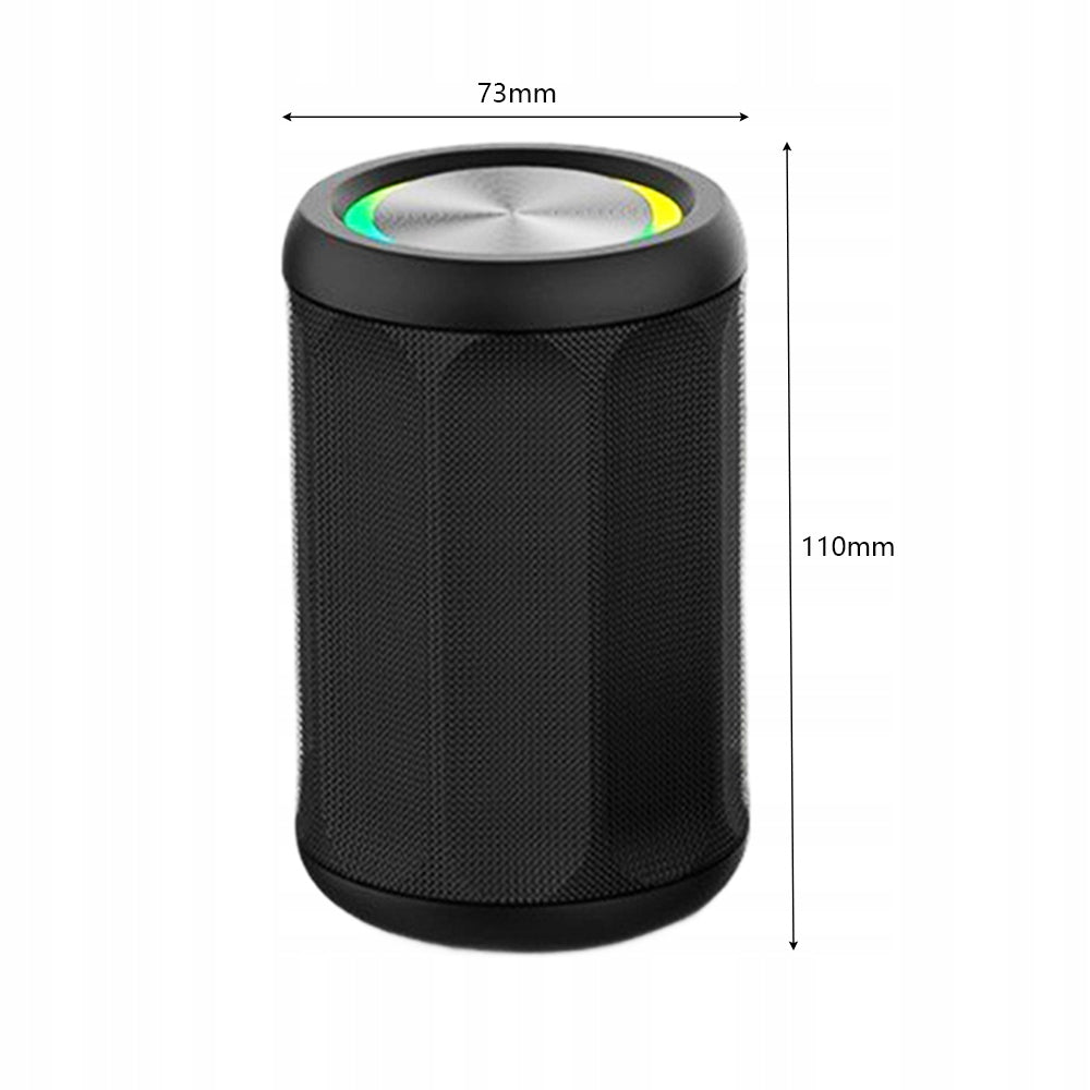 Bluetooth 5.0 USB AUX MP3 RGB Wireless Speaker Black Model other