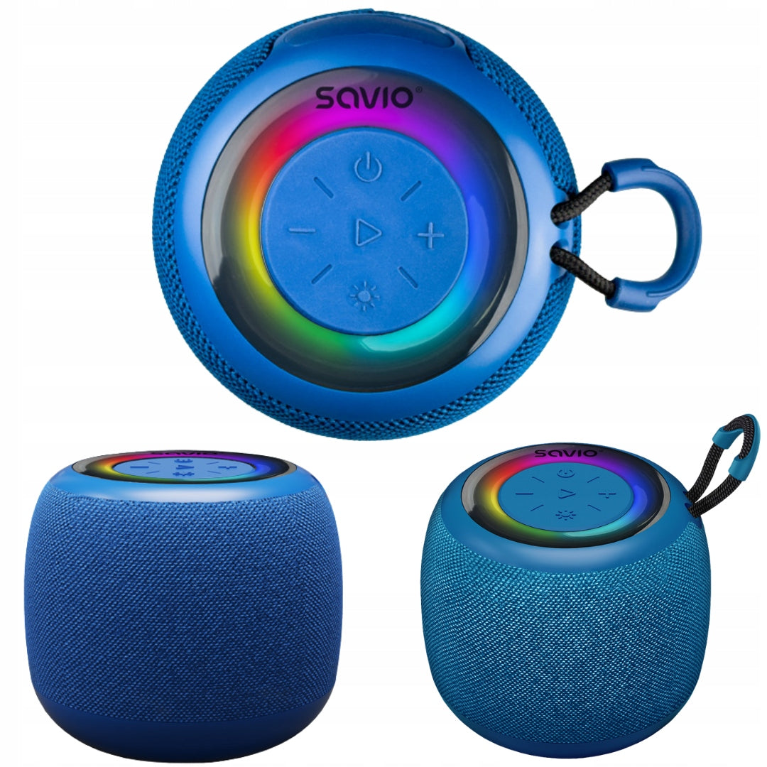 Bluetooth 5.0 Wireless Speaker USB Savio BS-042 5W FM Radio Blue