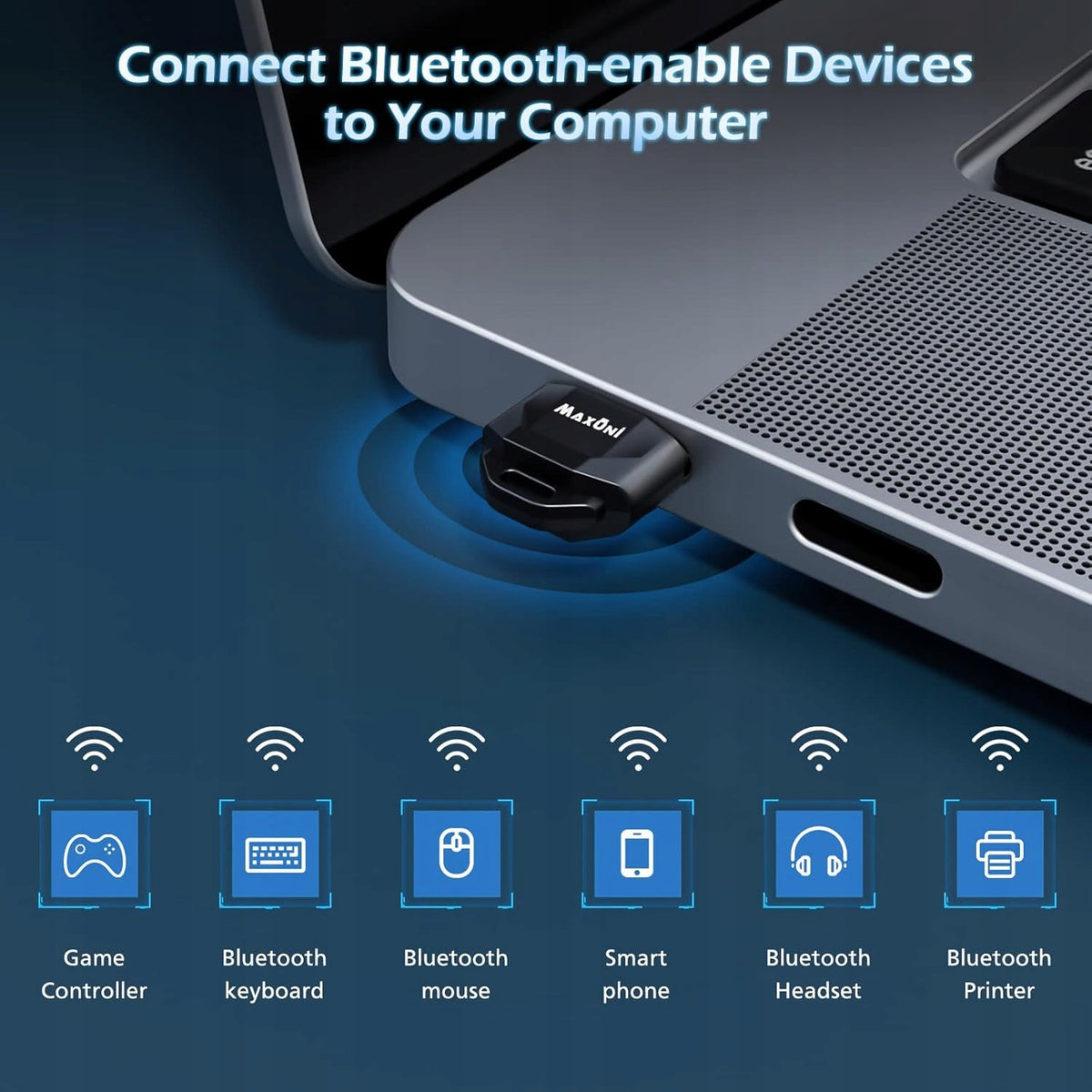 Bluetooth 5.1 Adapter for Laptop Computer USB Plug and Play Packaging status original