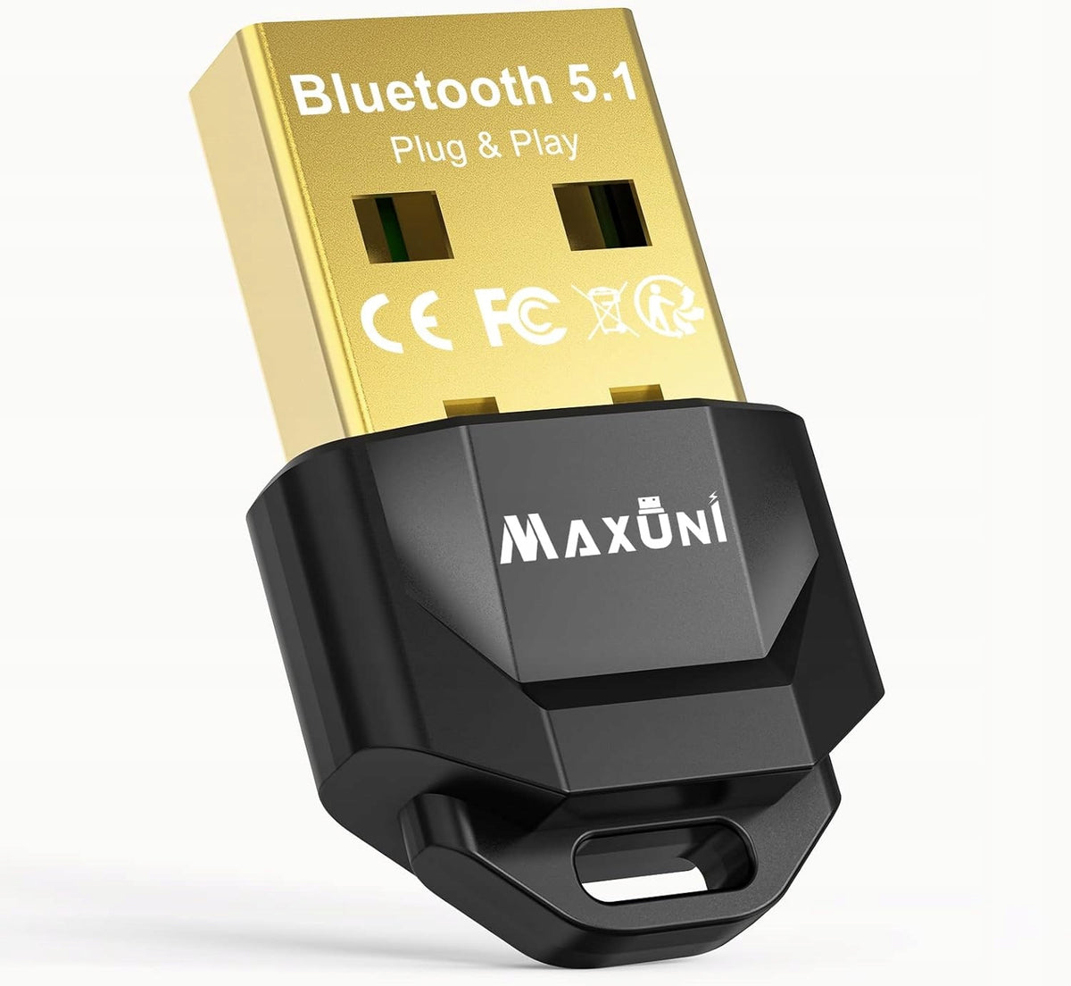 Bluetooth 5.1 Adapter for Laptop Computer USB Plug and Play