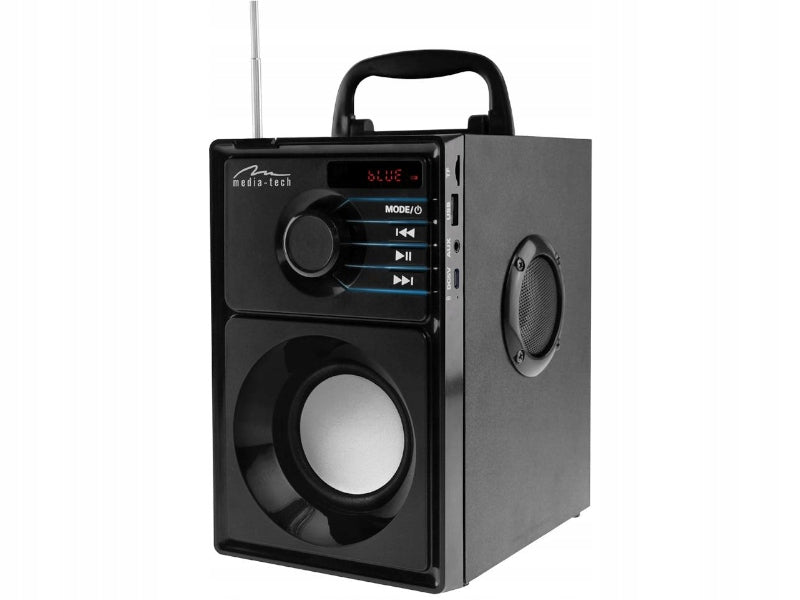 Bluetooth 5.1 BOOMBOX portable speaker + Media-tech MT3179 FM MP3 USB remote control Model BOOMBOX MT3179