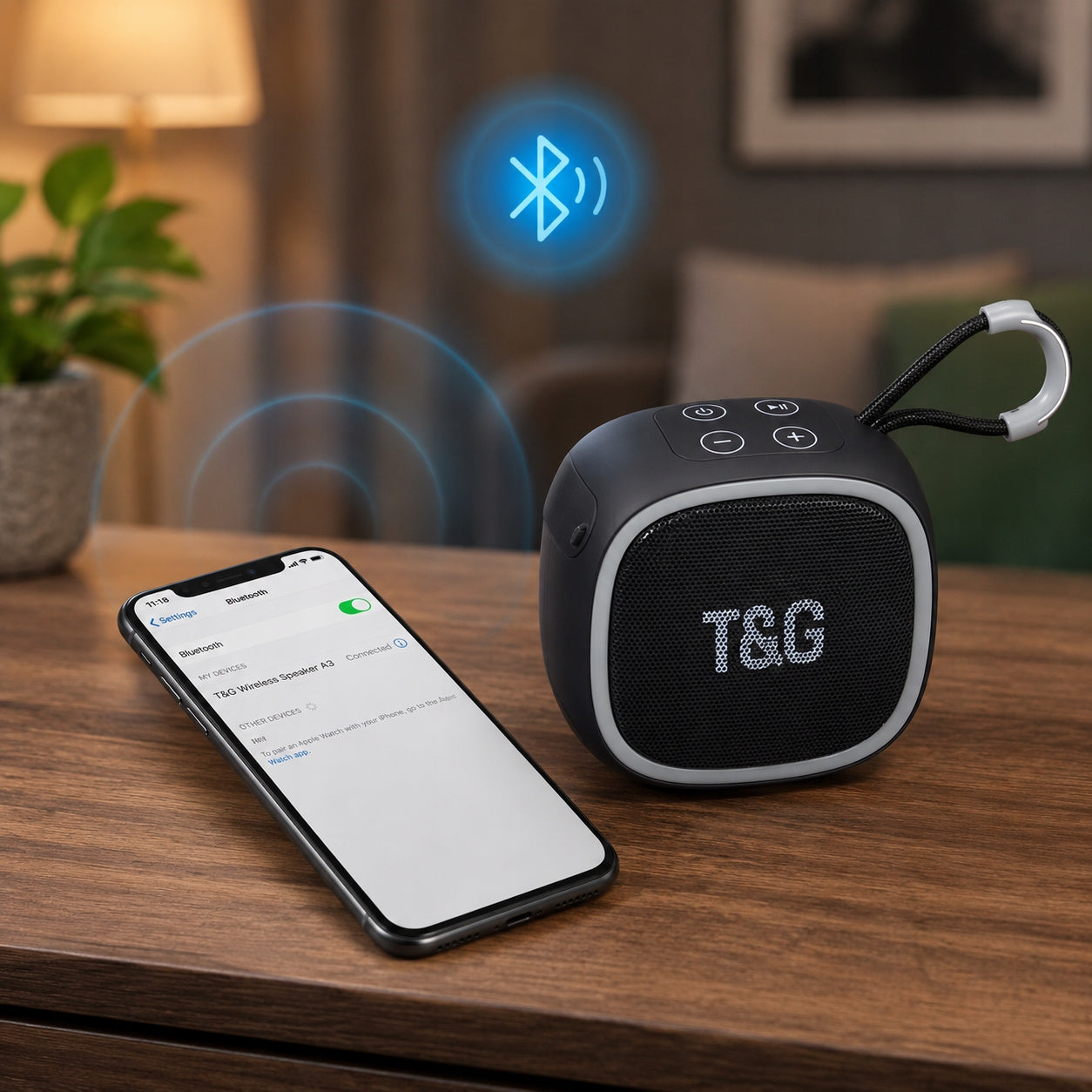 Bluetooth 5.3 Portable Speaker + USB TF FM TWS Audio Stereo 5W TG659 Manufacturer code Głośnik przenośny Bluetooth 5.3 T659 czarny