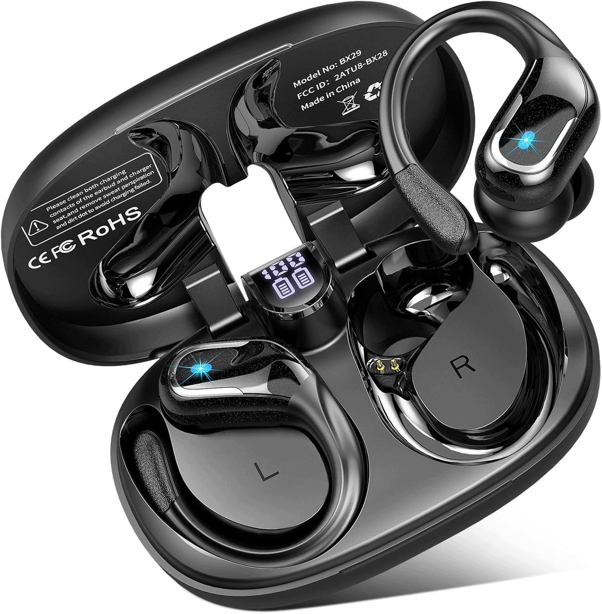 Bluetooth 5.3 Wireless Earbuds with ENC Microphone