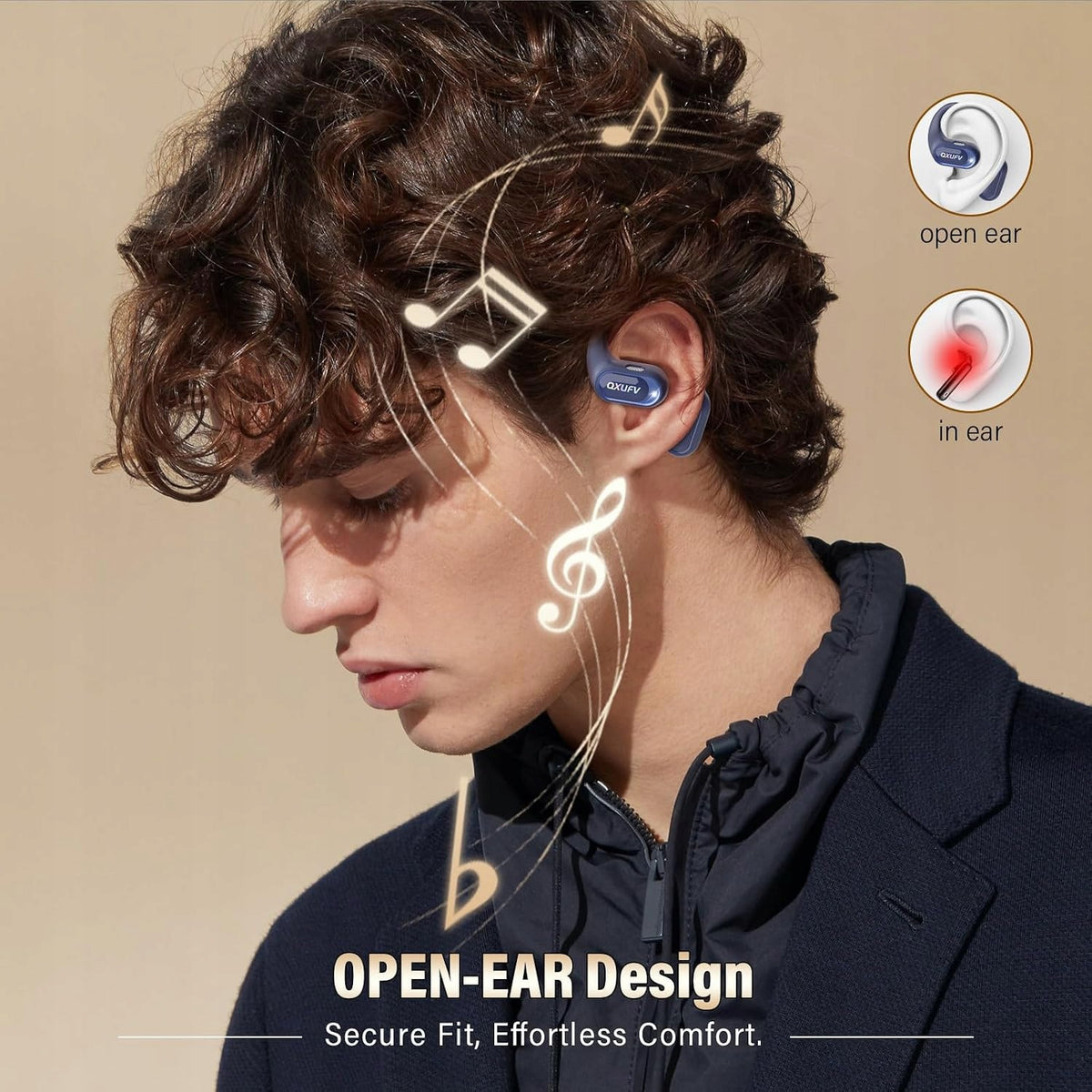Bluetooth 5.4 IPX7 48H Open Ear Wireless Headphones Manufacturer code LPNWE396542655