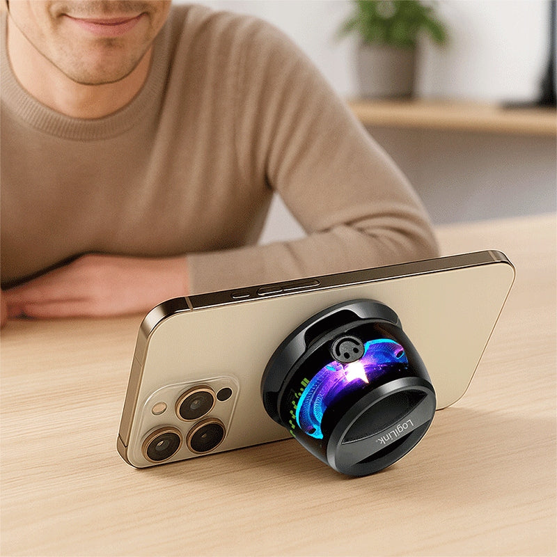 Bluetooth 5.4 TWS RGB MagSafe Portable Speaker Magnetic LED Stand Packaging status original
