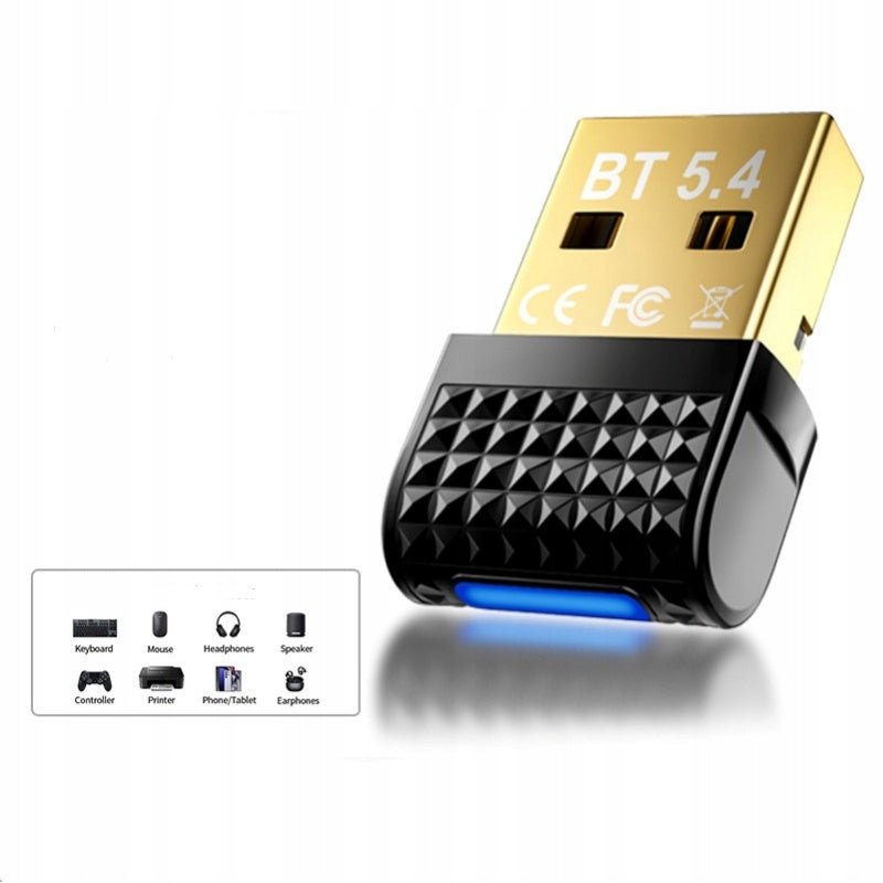 Bluetooth 5.4 USB Adapter for PC Manufacturer code Qiravoxx8716