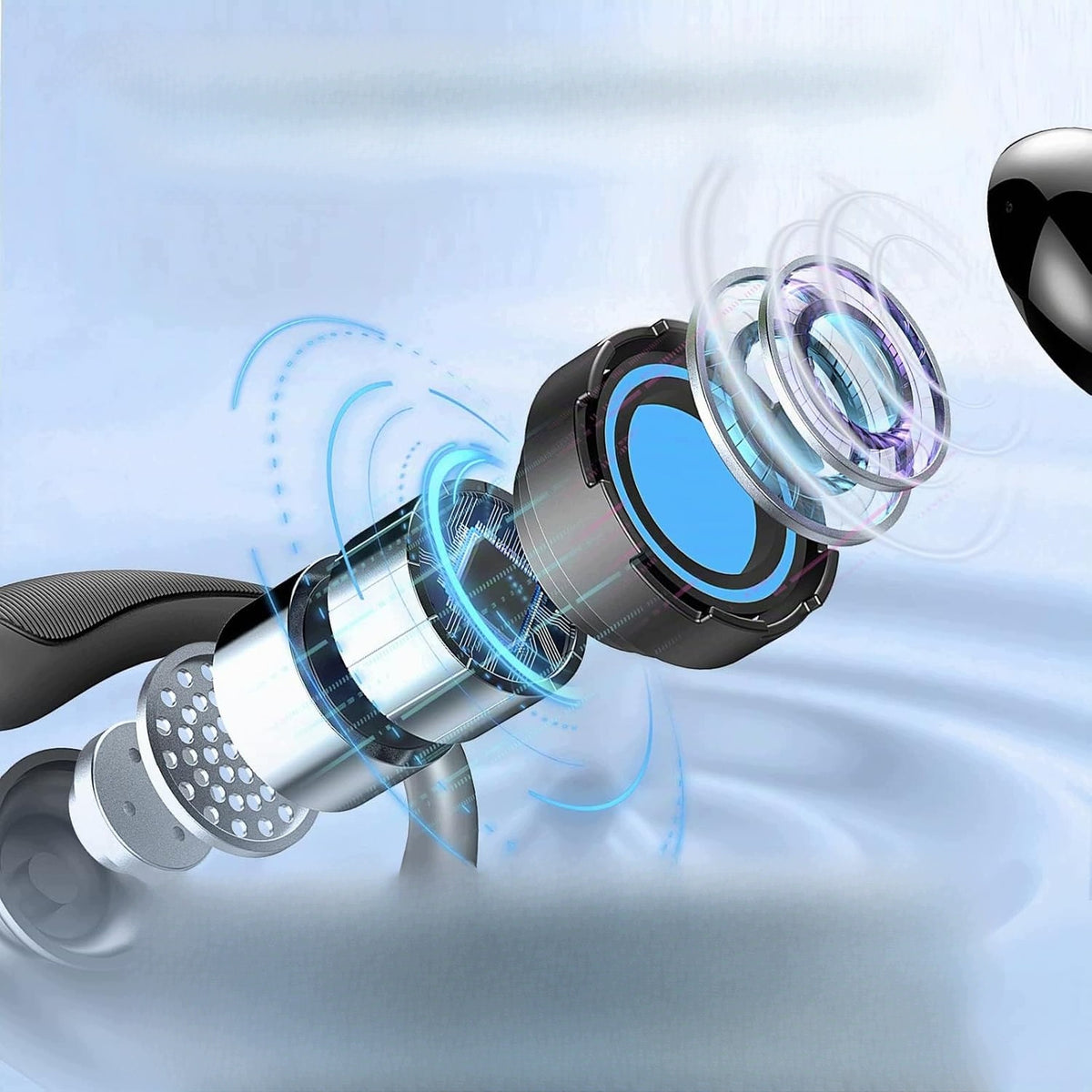 Bluetooth 5.4 Wireless Earbuds In-Ear Sports Noise Reduction ENC Packaging status original