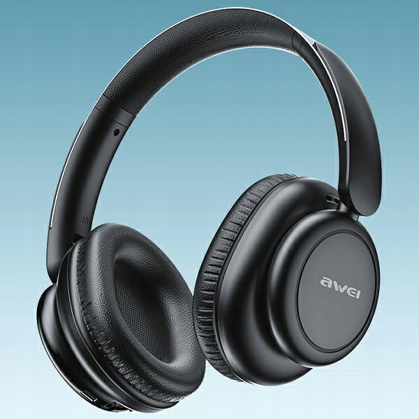 Bluetooth ANC On-Ear Headphones Black Leather A996 Pro Awei Brand Awei