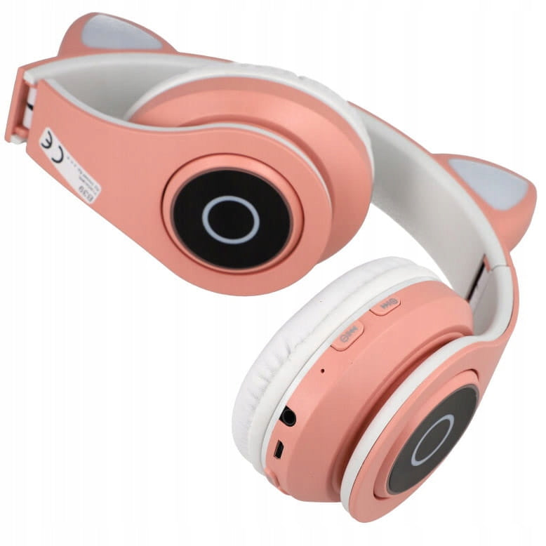 Bluetooth Cat Ear Headphones B39 WIRELESS CAT EARS PINK FOR KIDS Brand Smartzone