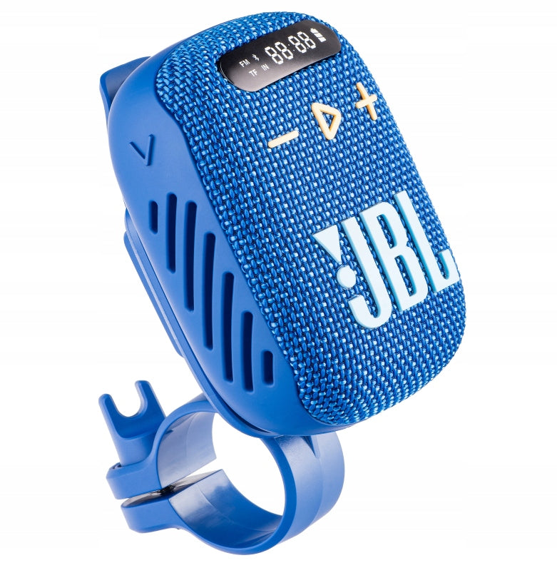 Bluetooth+FM Speaker JBL Wind 3 5W Waterproof +bike/motor holder blue