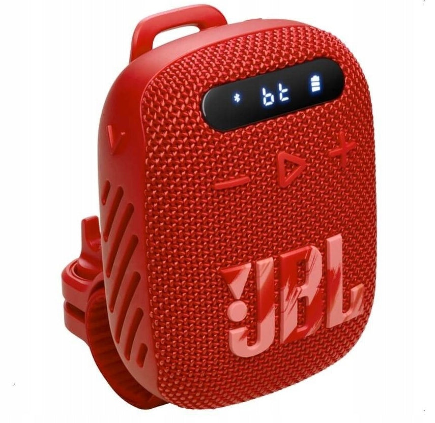 Bluetooth+FM Speaker JBL Wind 3 5W Waterproof +bike/motor holder red