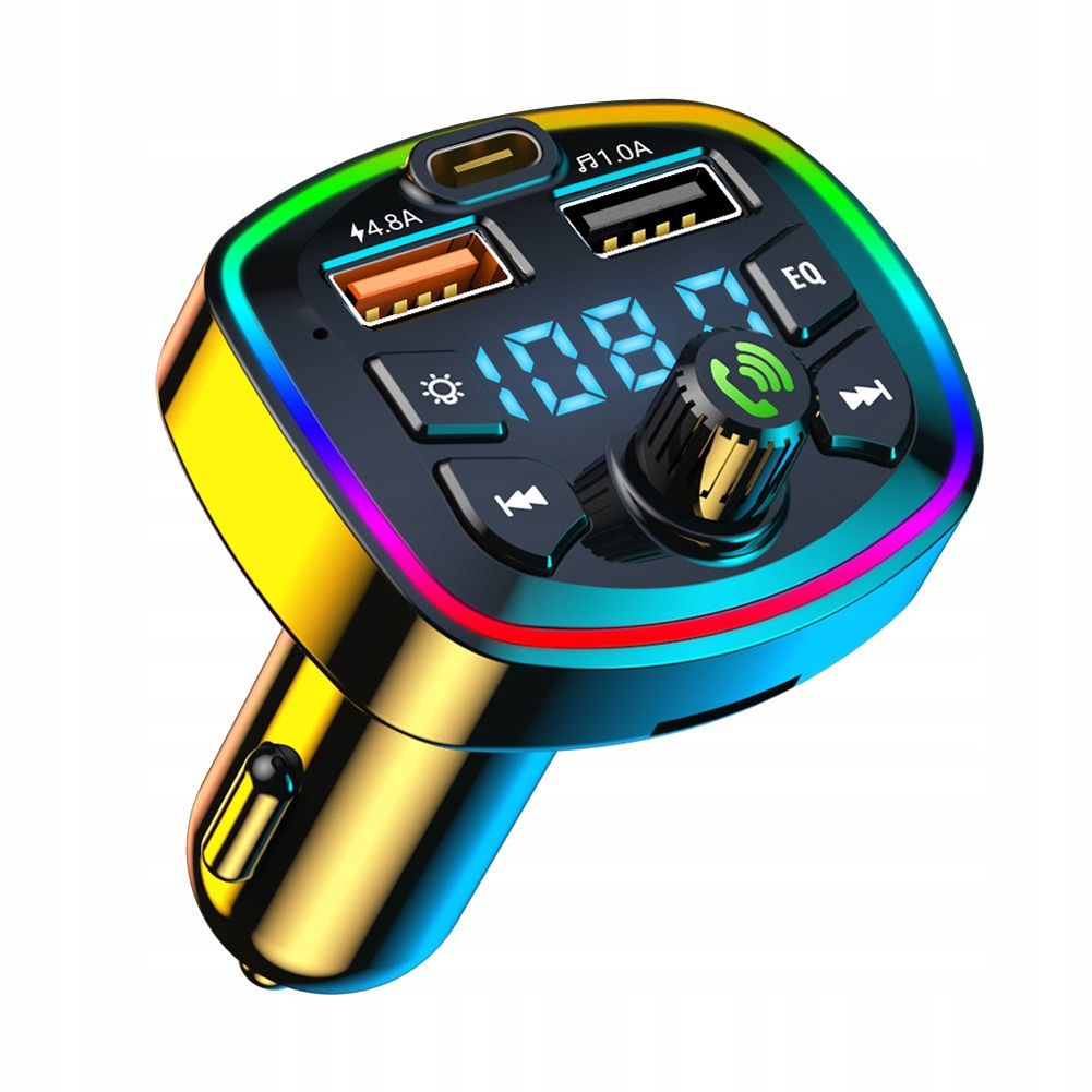 Bluetooth FM Transmitter Charger 2xUSB MP3 SD LCD