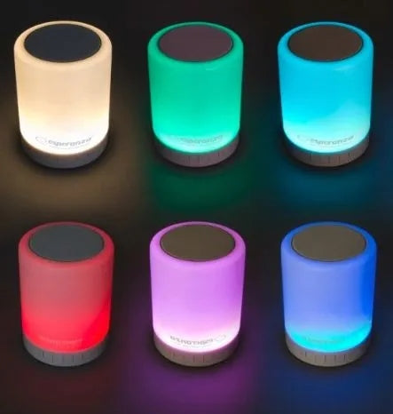 Bluetooth FM speaker with RGB 3W LED, 1200mAh battery - ESPERANZA Fantasia Brand Esperanza