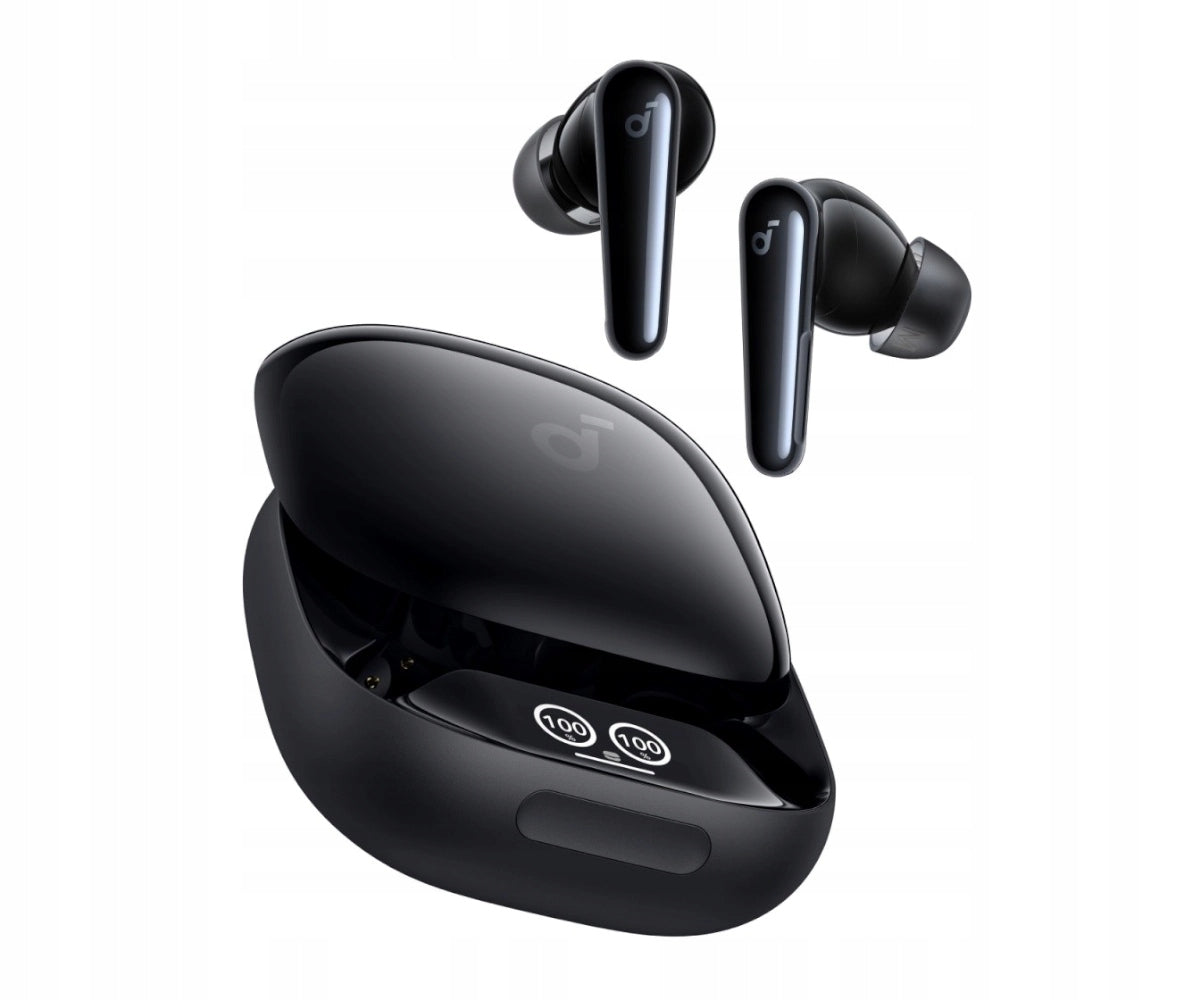 Bluetooth Headphones Soundcore Liberty 4 Pro Noise Cancelling Black Gloss