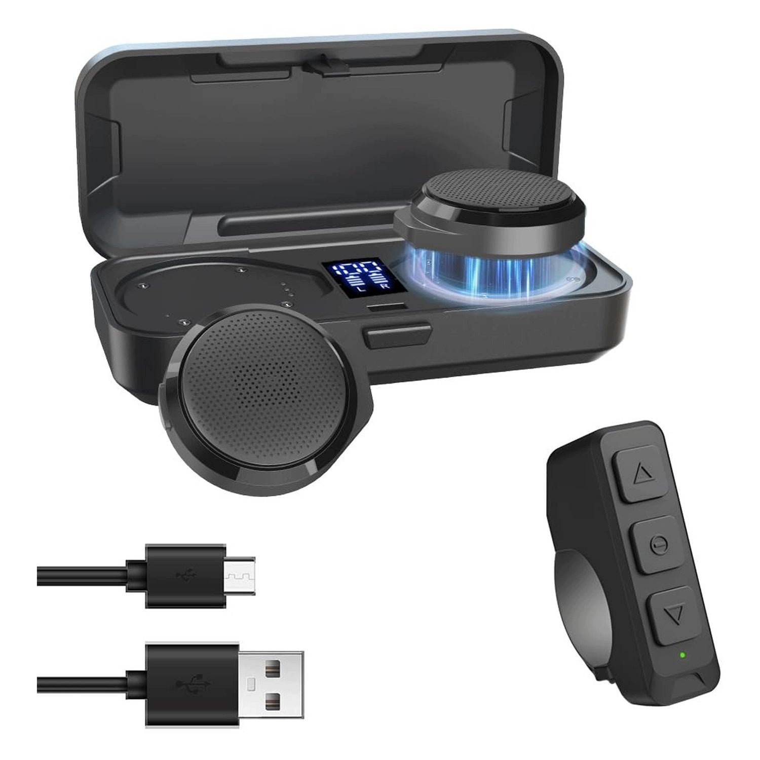 Bluetooth Headphones for Motorcycle Helmet - Noise Cancelling