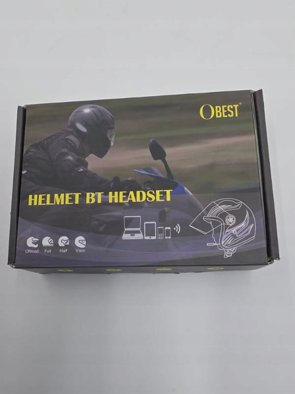 Bluetooth Helmet Intercom BT12 Motorcycle Headset Microphone Manufacturer no brand