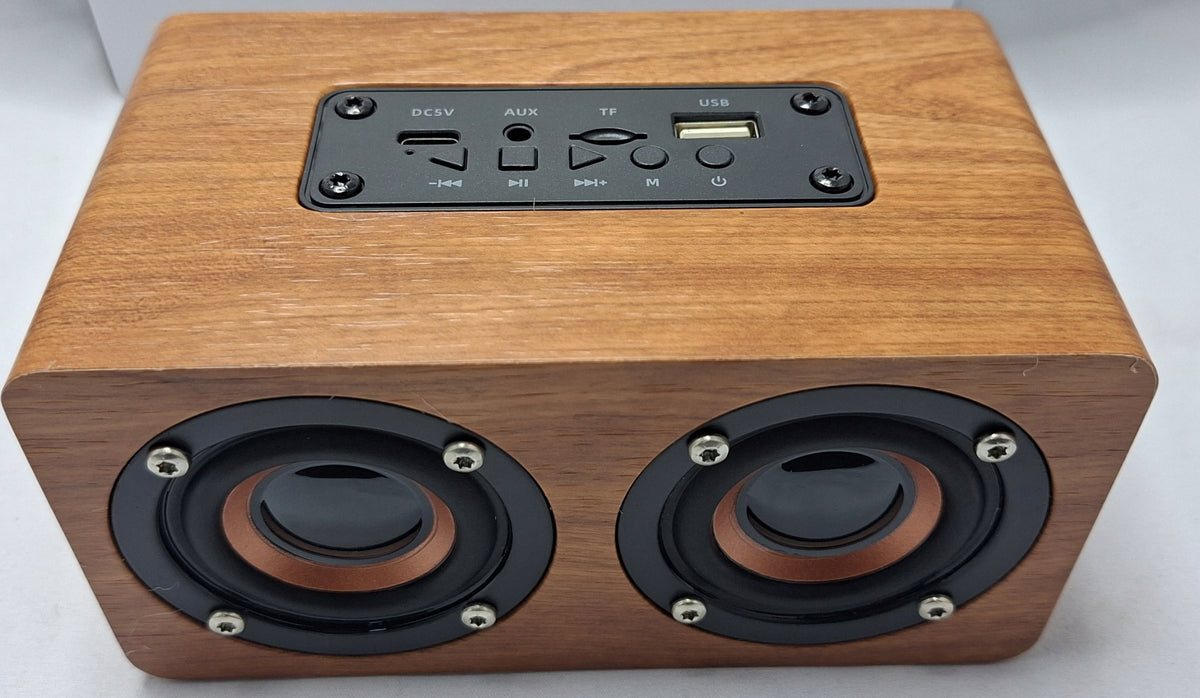 Bluetooth Karaoke Speaker with Microphones, H3 Wooden Case Manufacturer code H3