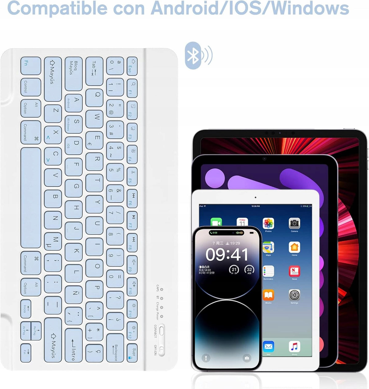 Bluetooth Keyboard Rechargeable Universal Thin Manufacturer no brand