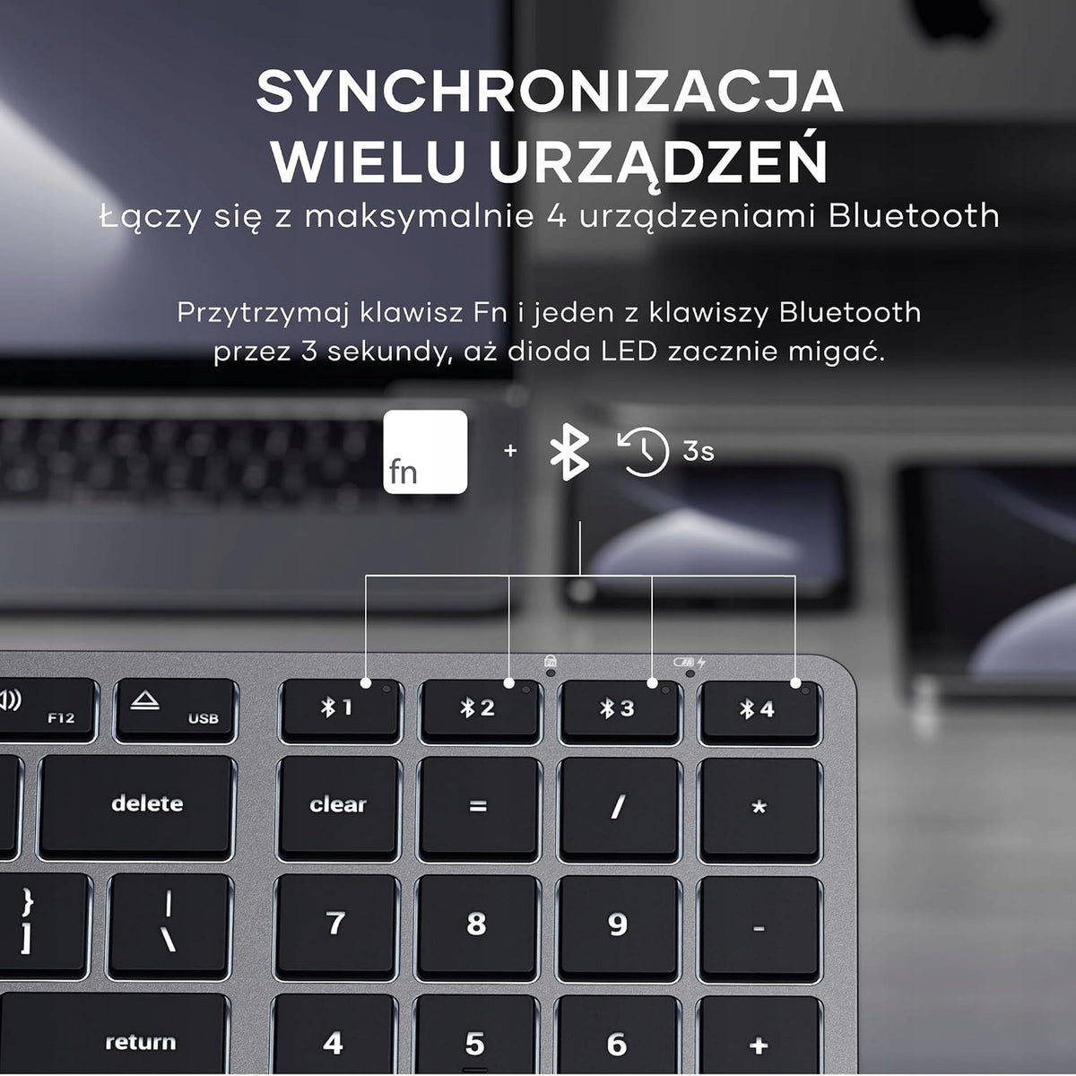 Bluetooth Keyboard SATECHI Slim X2 Aluminum Backlit QWERTY US Keyboard layout ARABIC (qwerty)