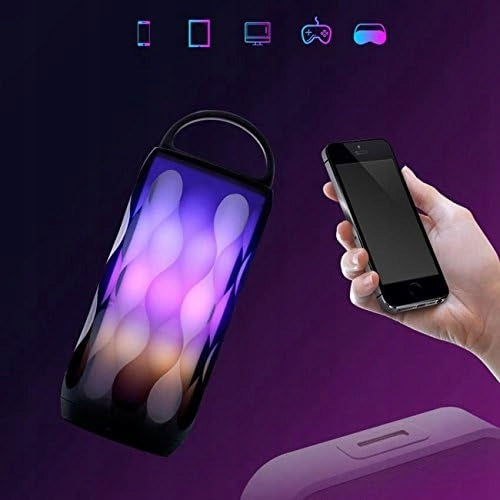 Bluetooth LED Colored Key Lamp Subwoofer Wireless Speaker Brand no brand