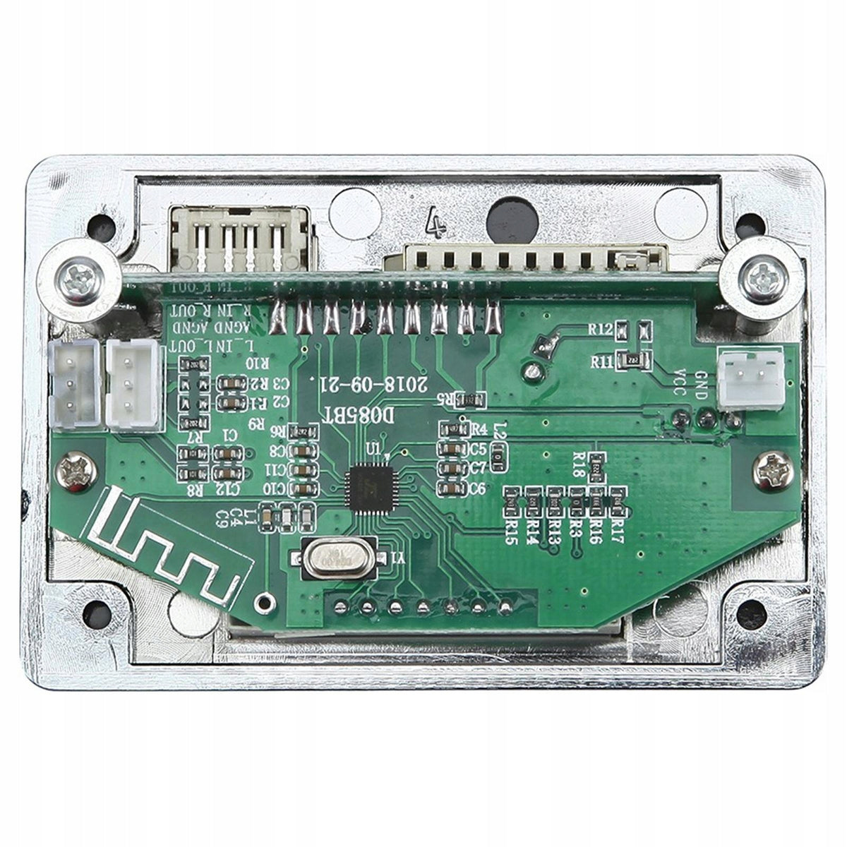 Bluetooth MP3 Decoder Board Module 5V/12V Recording Module FM AUX 5V Silver Brand no brand