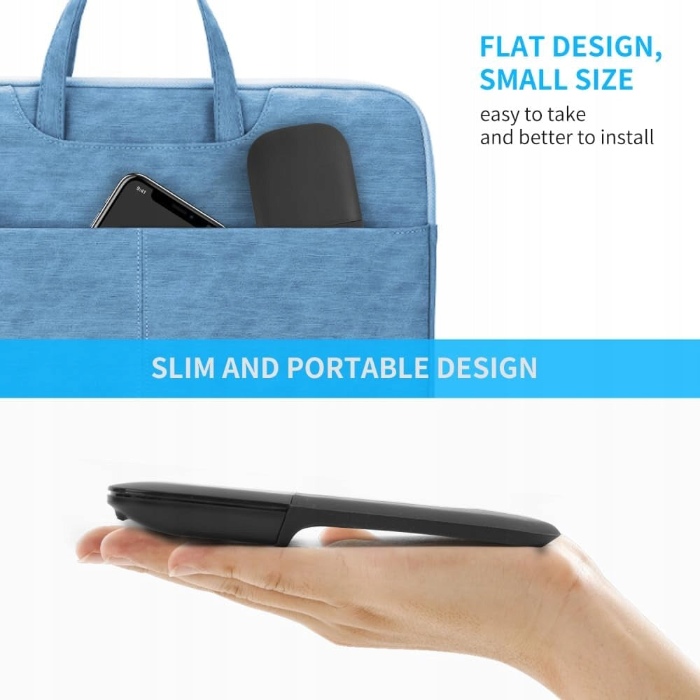 Bluetooth Mouse For Mac OS, Quiet Wireless Foldable Mouse Model 5P47