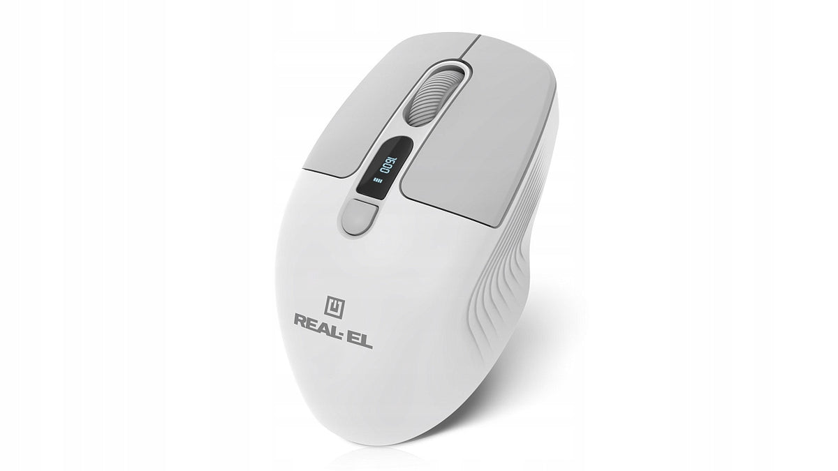 Bluetooth Optical Mouse 2,4GHz 2400dpi Akku Chip PIXART REAL-EL RM-480W Packaging status original