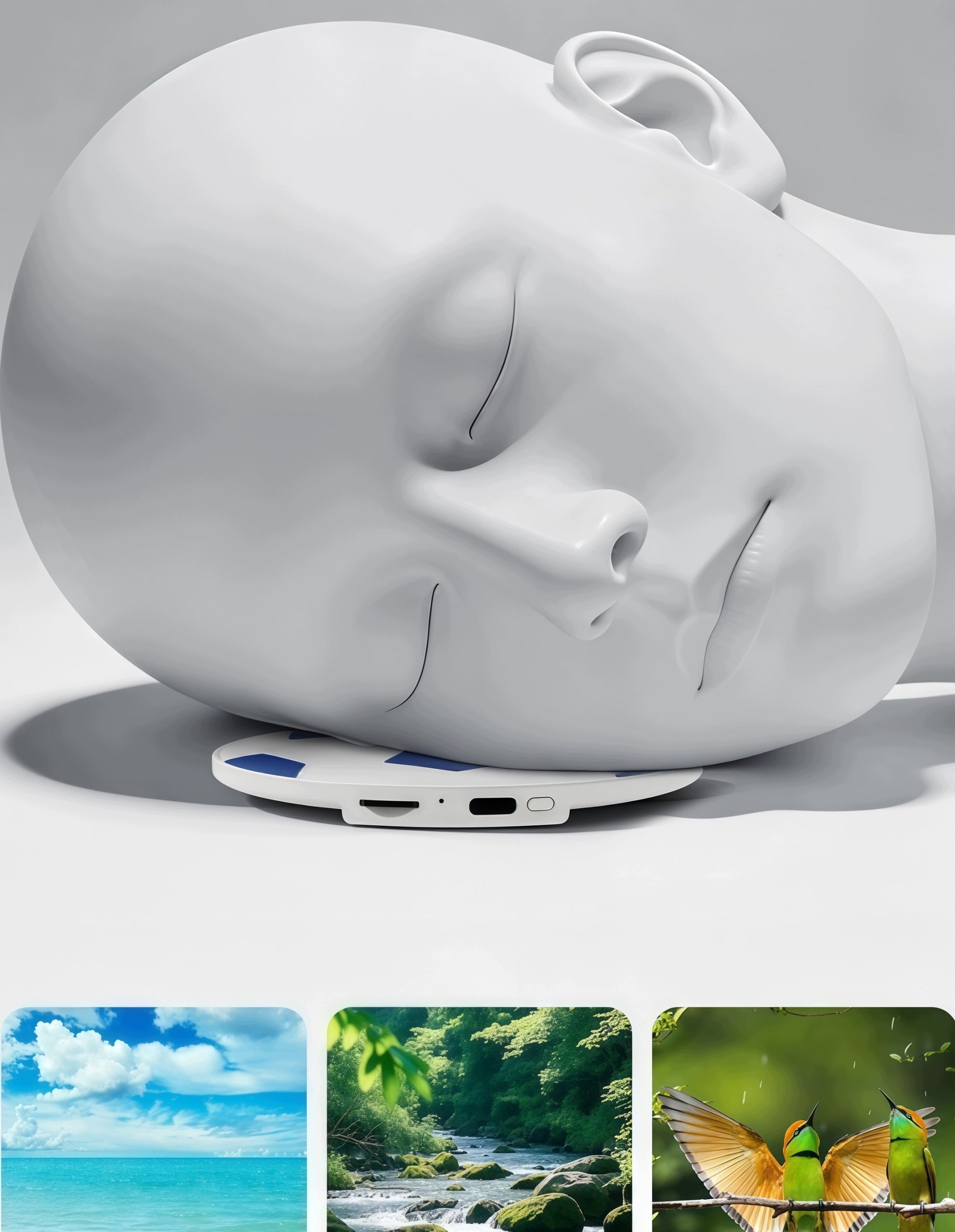 Bluetooth Pillow Speaker for Sleeping Noise Relaxation Football Gift Brand no brand