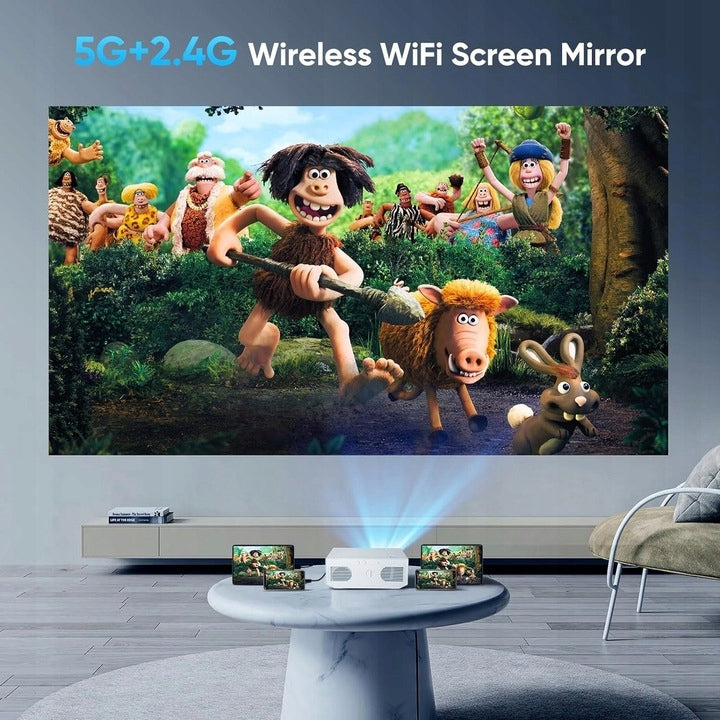 Bluetooth Projector 20 000 Lumens, Support Full HD 1080p, 5G WiFi LED Brand no brand