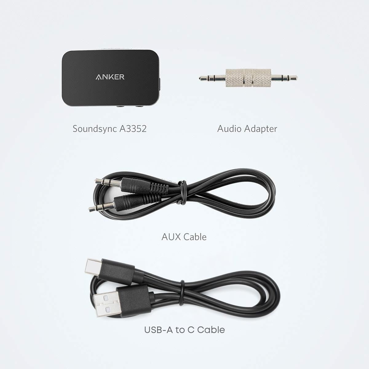 Bluetooth Receiver Anker SoundSync 12h AUX Jack Auto Handsfree A3352 Manufacturer code AKA3352011