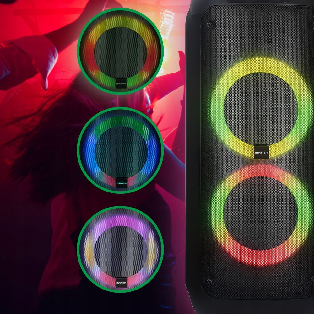 Bluetooth SPEAKER Karaoke SPK0802B120 ATTIS Power Audio MANTA Brand Manta